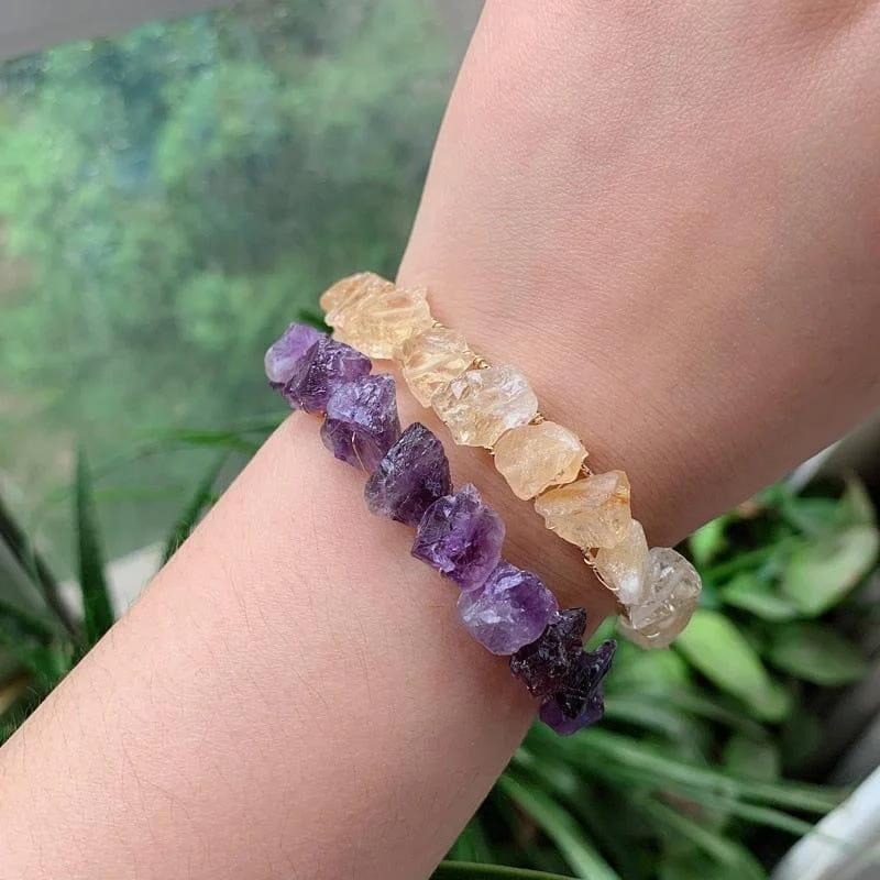 Healing Crystals Cuff Bangle - Glova