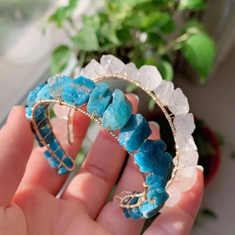 Healing Crystals Cuff Bangle - Glova