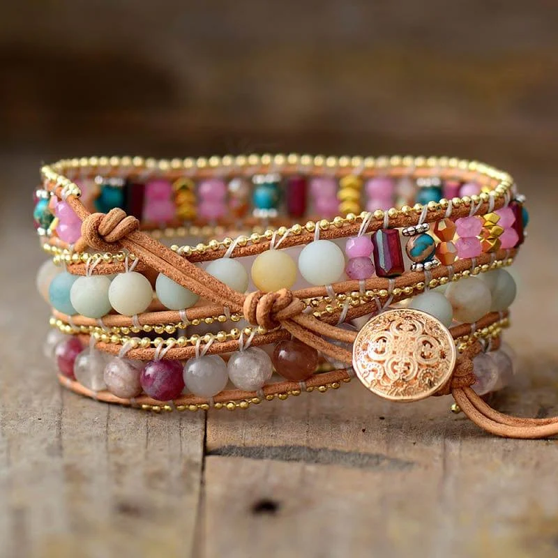 Heart Charm Wrap Bracelet - Glova