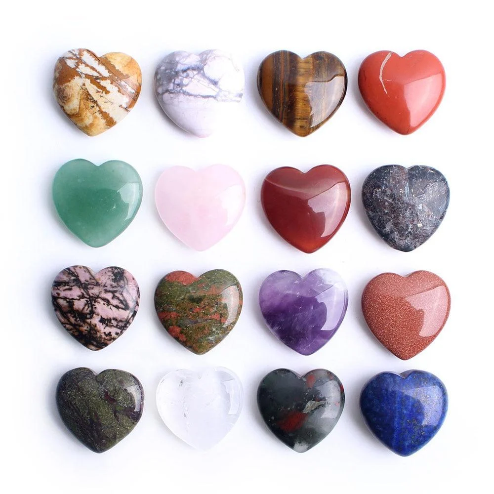 Heart Shaped Crystals Gemstones - Glova