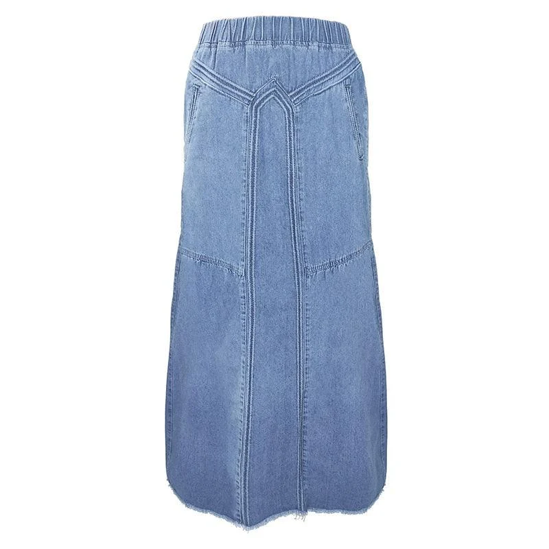 Helena Bohemian Maxi Denim Skirts - 3 Colors - Glova