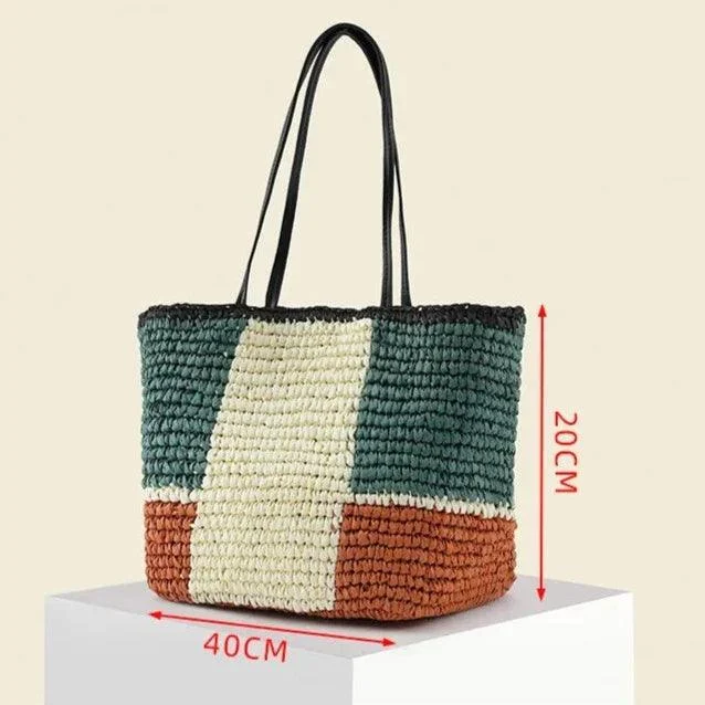 Helena Colorblock State Basket Tote - Glova