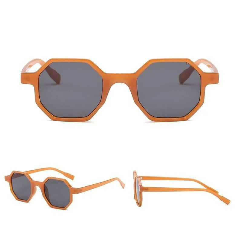 Hexagonal Retro Vintage Sunglasses - Glova