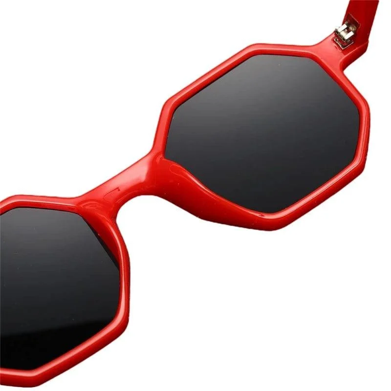 Hexagonal Retro Vintage Sunglasses - Glova