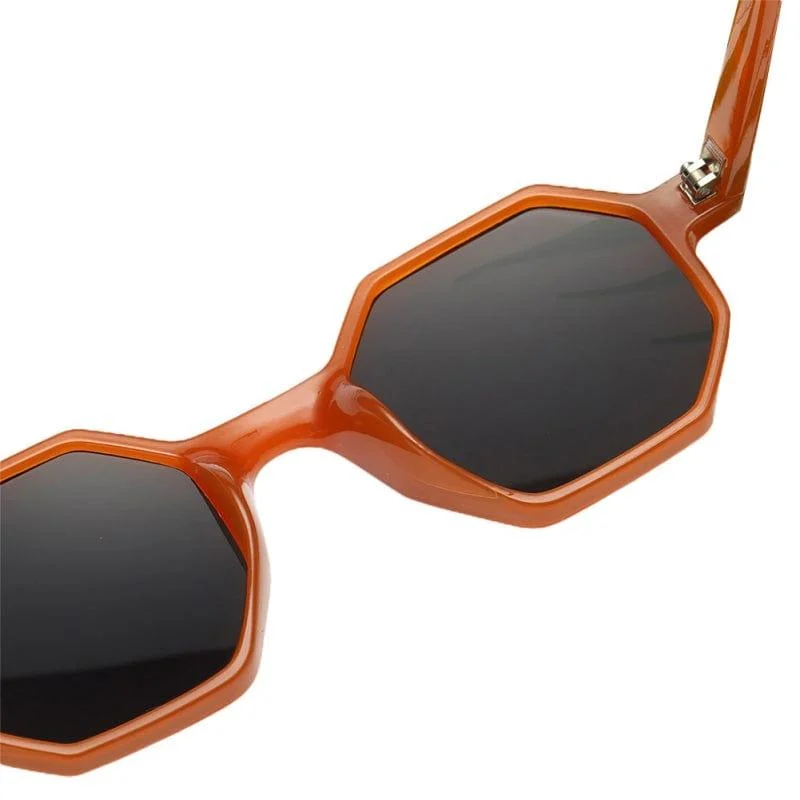 Hexagonal Retro Vintage Sunglasses - Glova