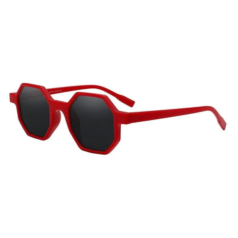 Hexagonal Retro Vintage Sunglasses - Glova