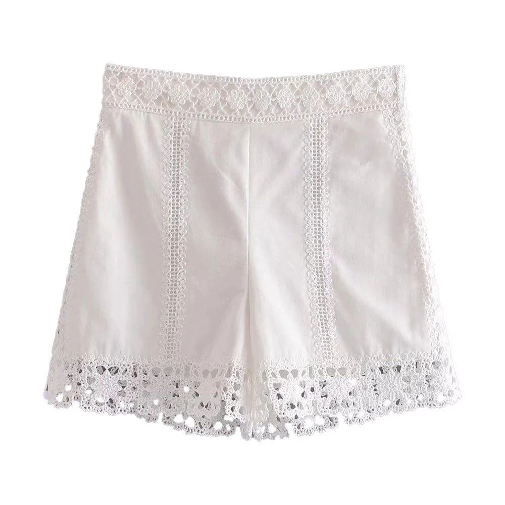 Hilda Boho Lace Shorts - Glova