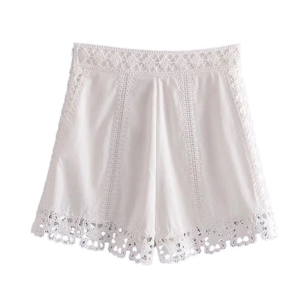 Hilda Boho Lace Shorts - Glova