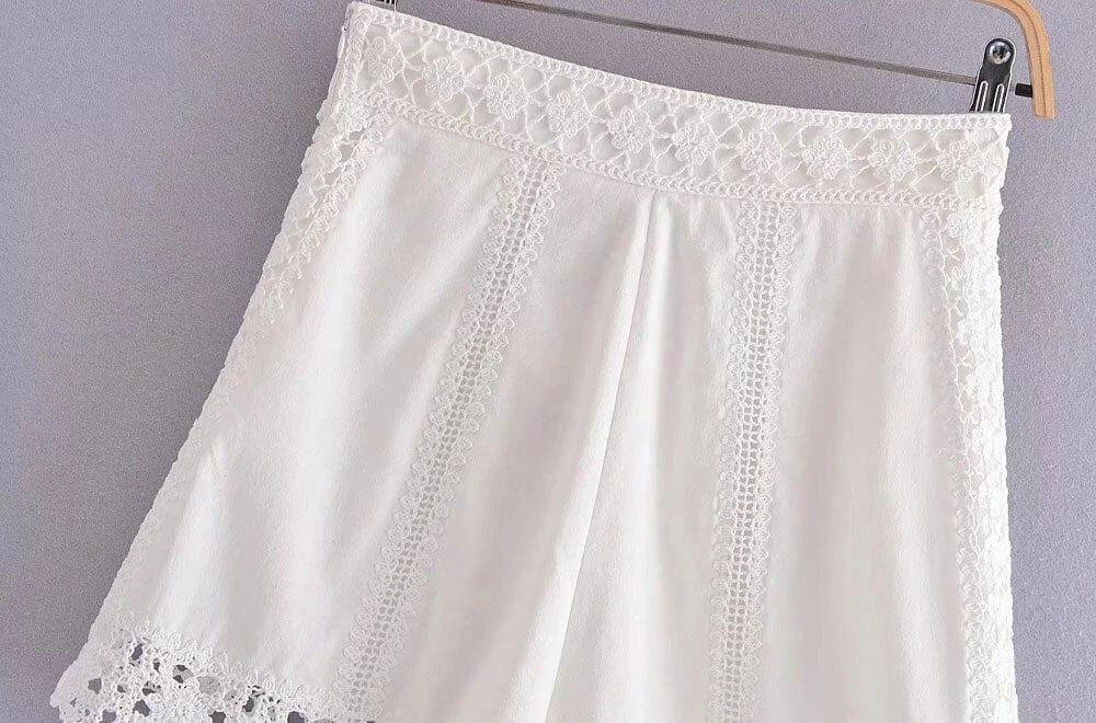 Hilda Boho Lace Shorts - Glova