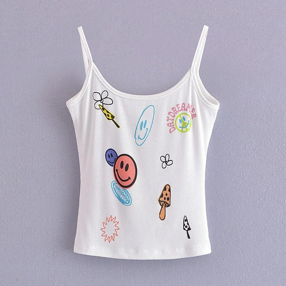 Hippie Inspired Graphic Cami Top - Glova