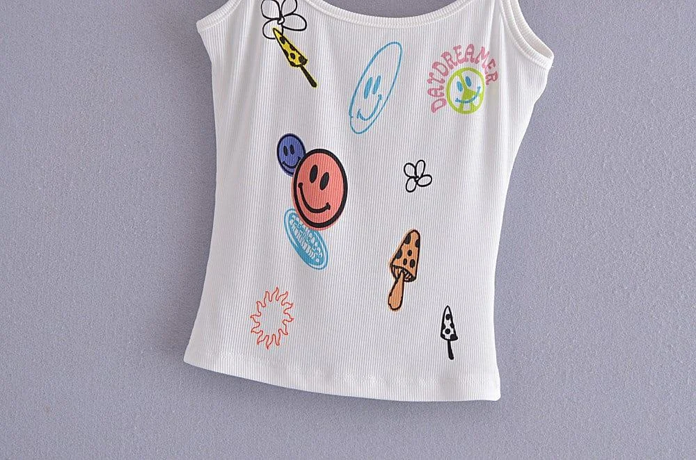 Hippie Inspired Graphic Cami Top - Glova