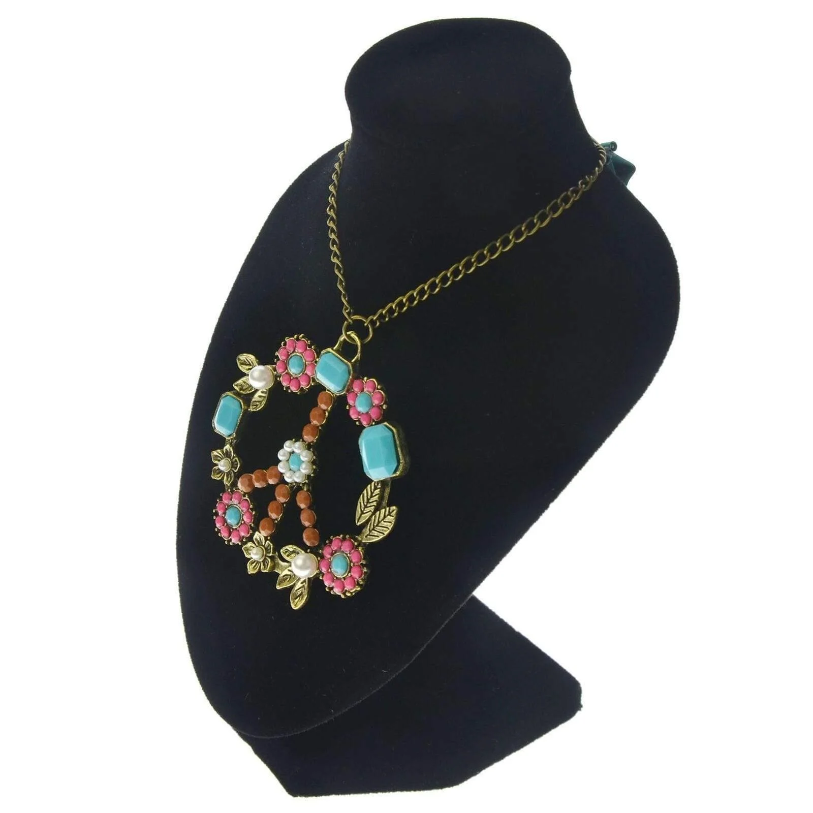 Hippie Peace Wreath Necklace - Glova