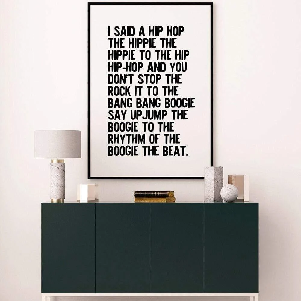 Hippie To The Hip-Hop Wall Poster - Glova