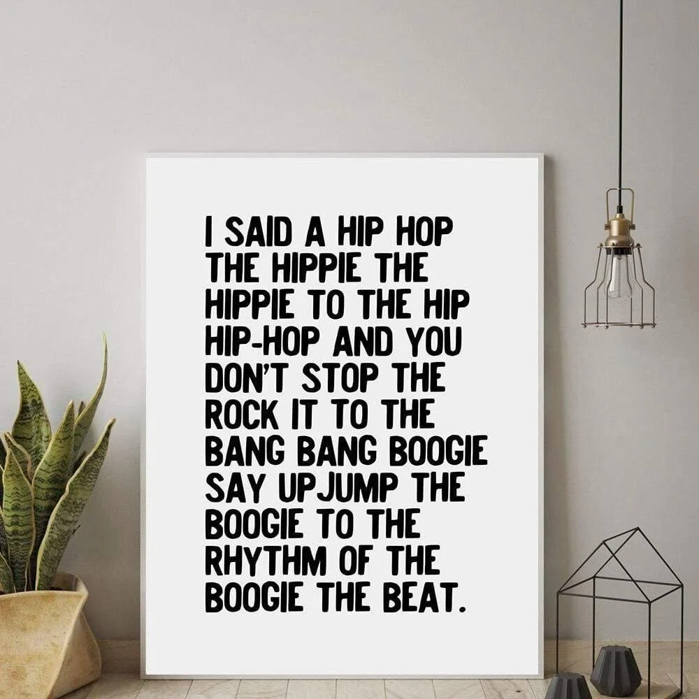 Hippie To The Hip-Hop Wall Poster - Glova