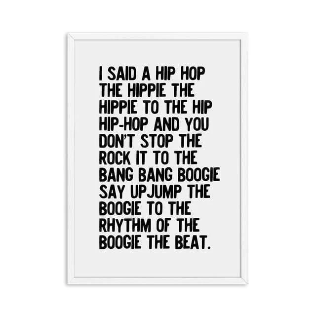 Hippie To The Hip-Hop Wall Poster - Glova