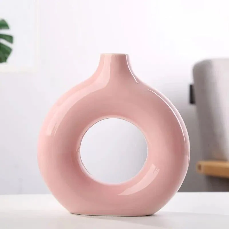 Hollow Minimalistic Ceramic Vase - Glova