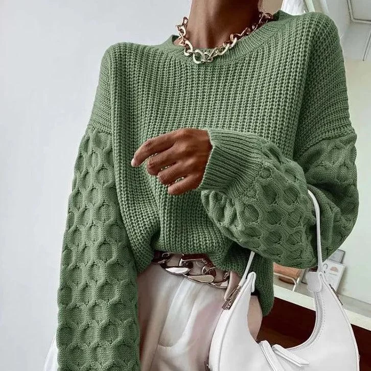 Honeycomb Knitted Sweater - Glova