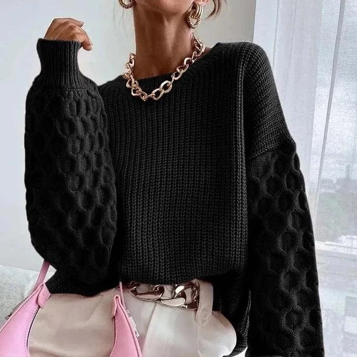 Honeycomb Knitted Sweater - Glova