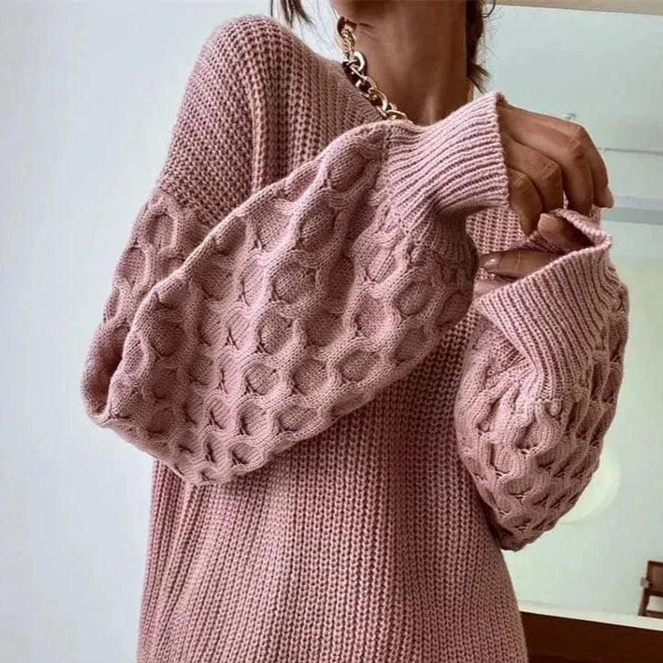 Honeycomb Knitted Sweater - Glova