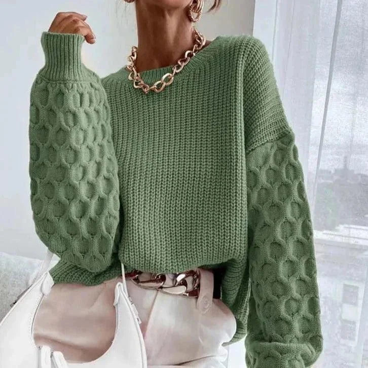 Honeycomb Knitted Sweater - Glova