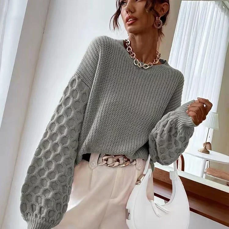 Honeycomb Knitted Sweater - Glova