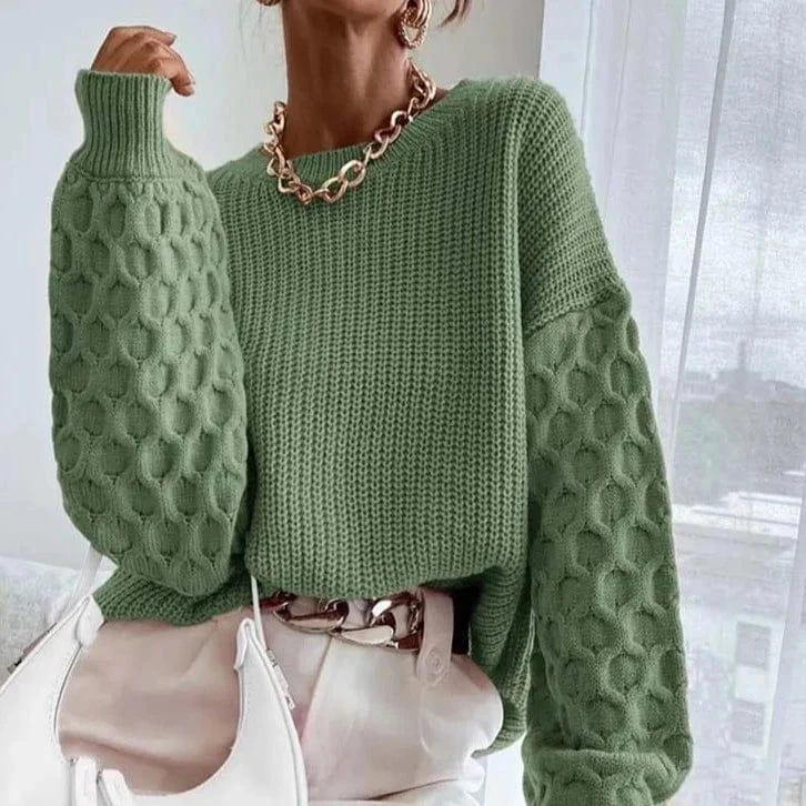 Honeycomb Knitted Sweater - Glova