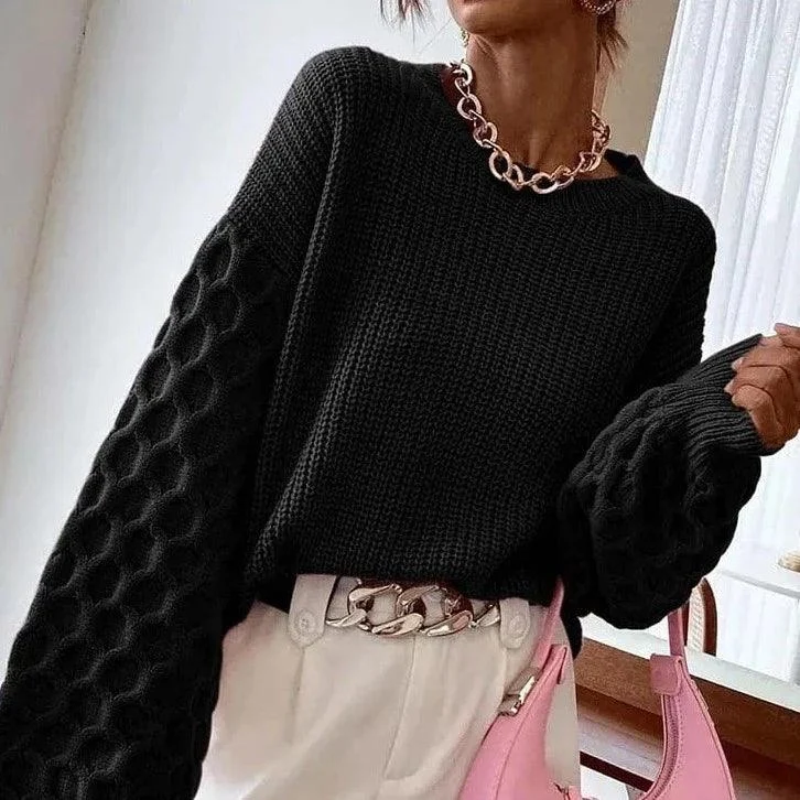 Honeycomb Knitted Sweater - Glova