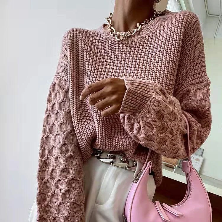 Honeycomb Knitted Sweater - Glova