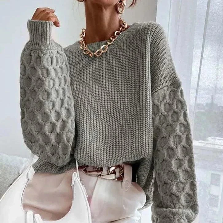 Honeycomb Knitted Sweater - Glova