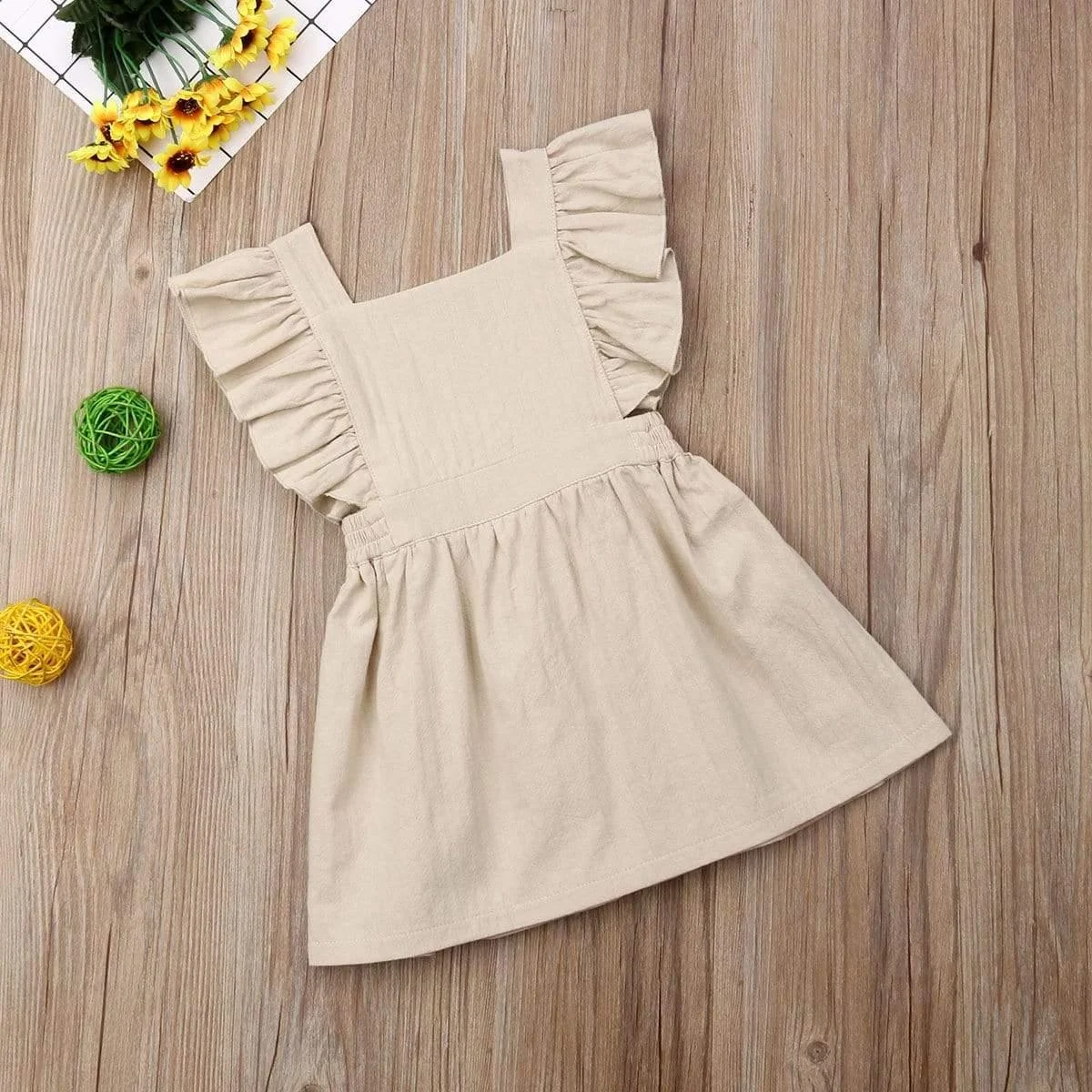 Honor Beige Baby Girl and Toddler Dress - Glova