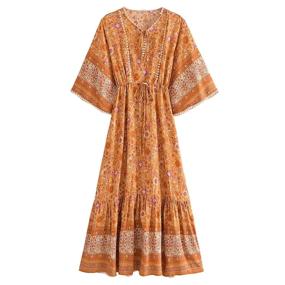 Hyrmina Boho Maxi Dress - Glova