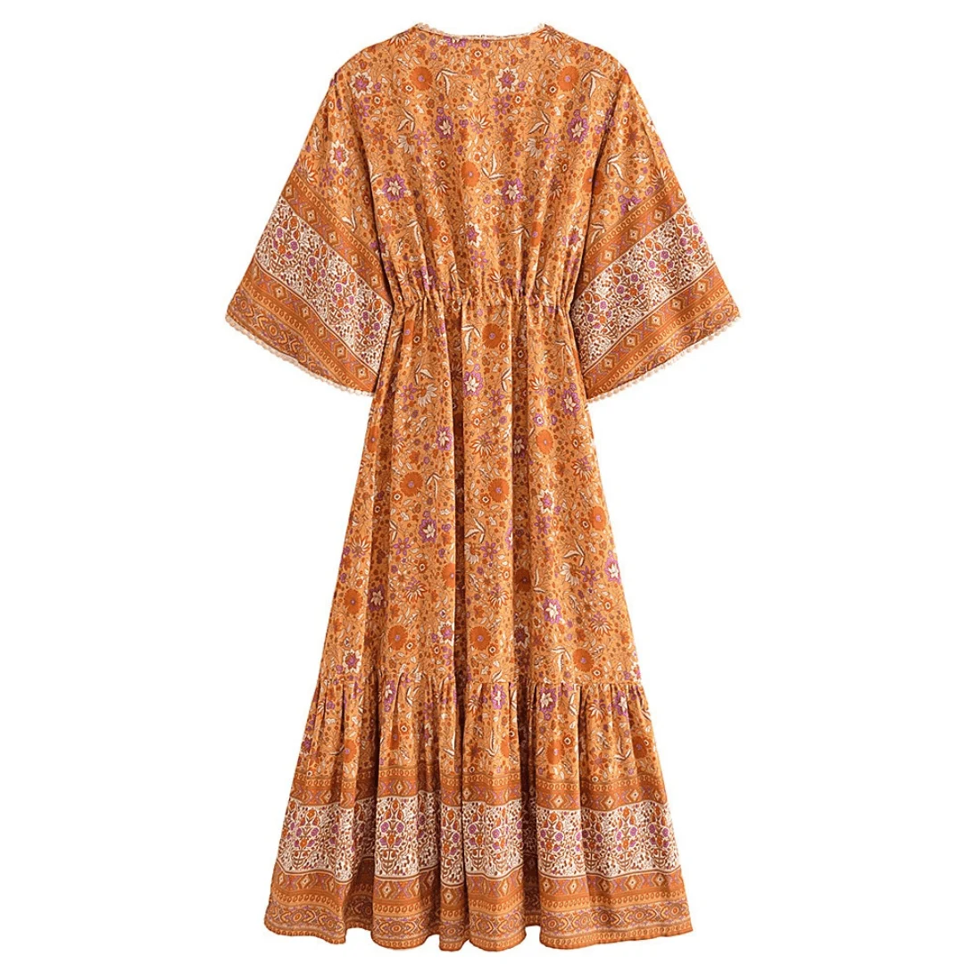 Hyrmina Boho Maxi Dress - Glova