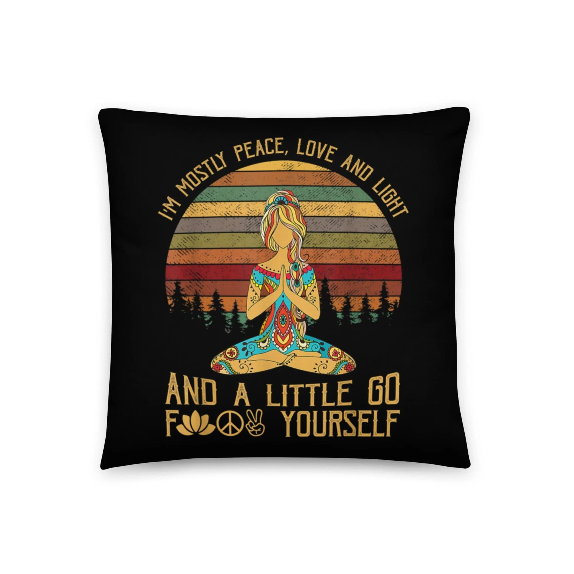 I'm Mostly Peace Pillow - Glova