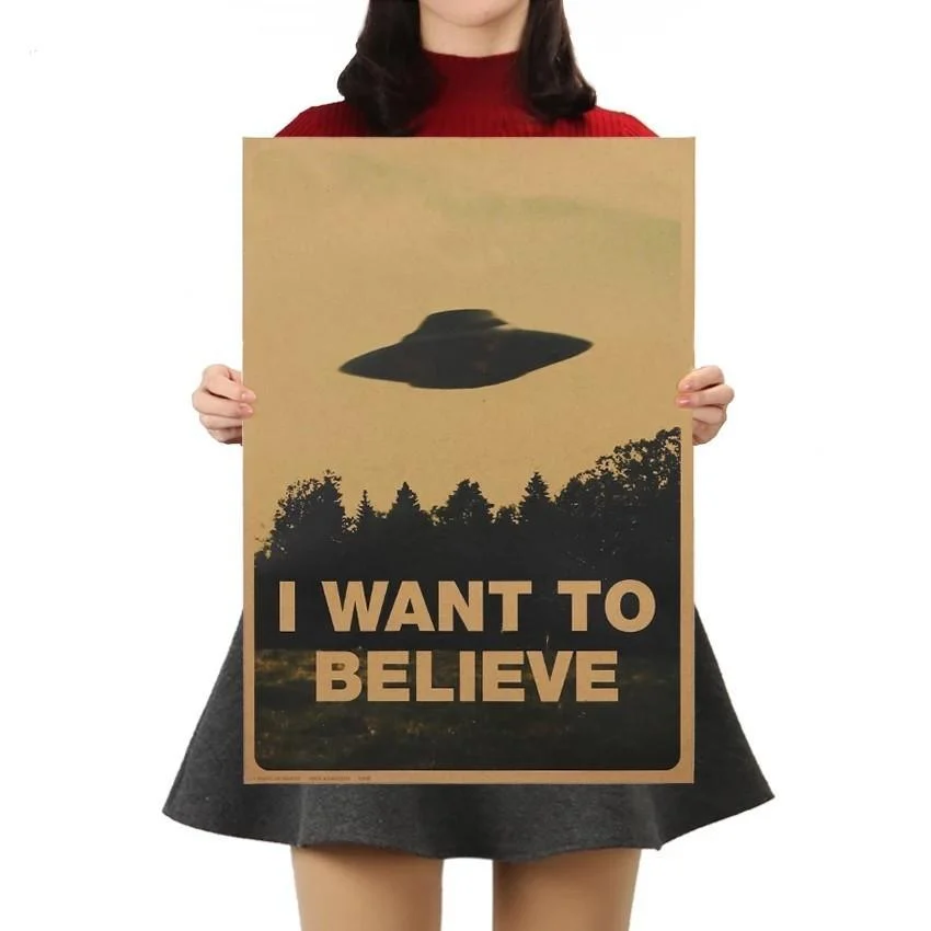 I WANT TO BELIEVE Poster - Glova