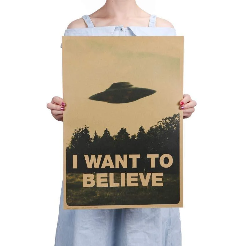 I WANT TO BELIEVE Poster - Glova