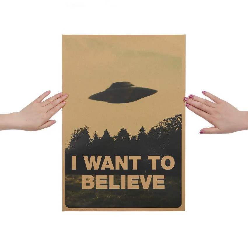 I WANT TO BELIEVE Poster - Glova