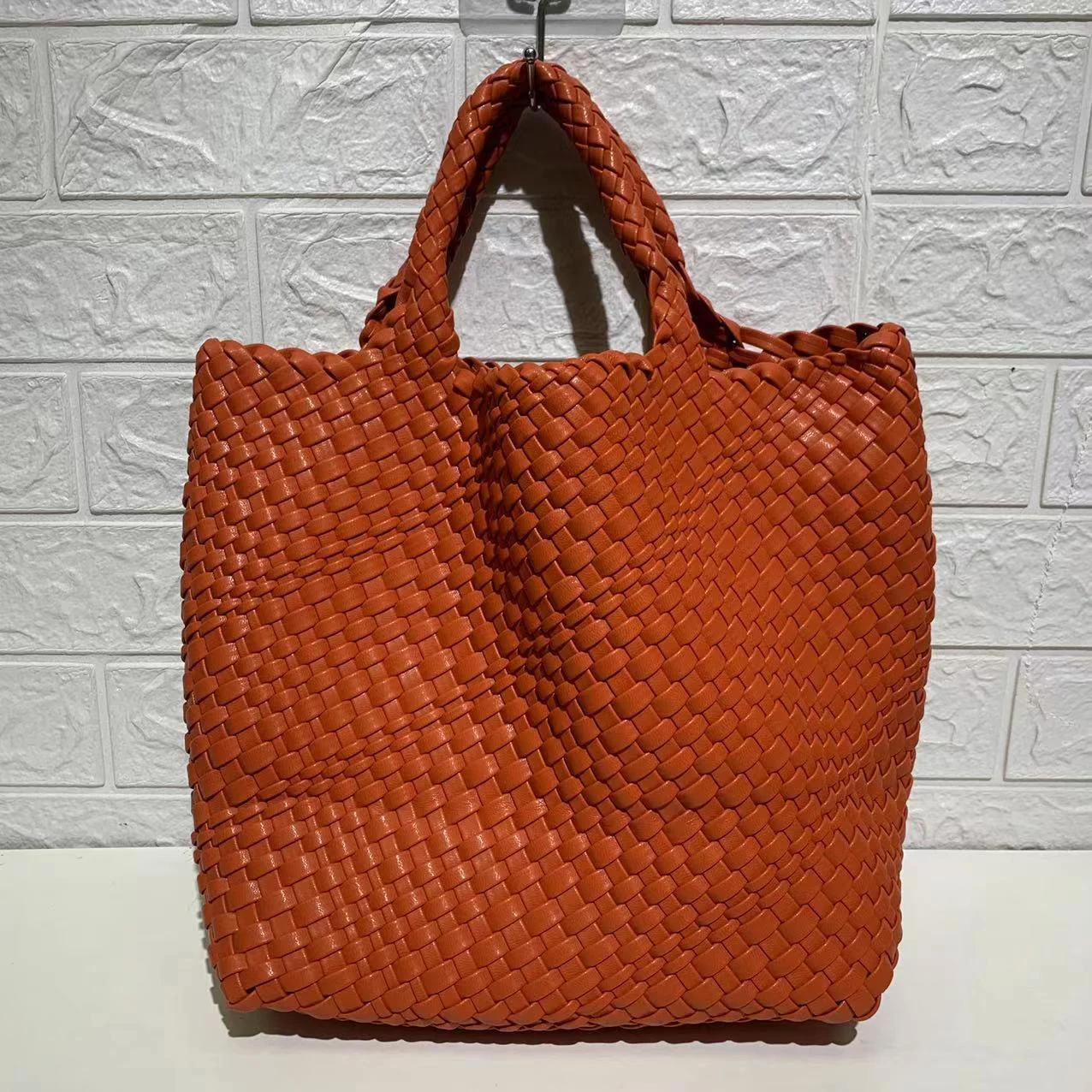 Ibiza Faux Leather Woven Tote - 21 Colors - Glova