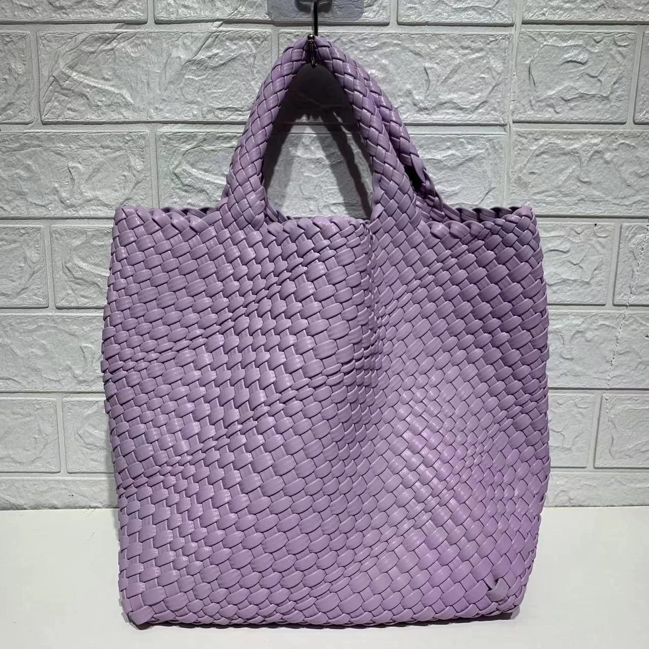 Ibiza Faux Leather Woven Tote - 21 Colors - Glova