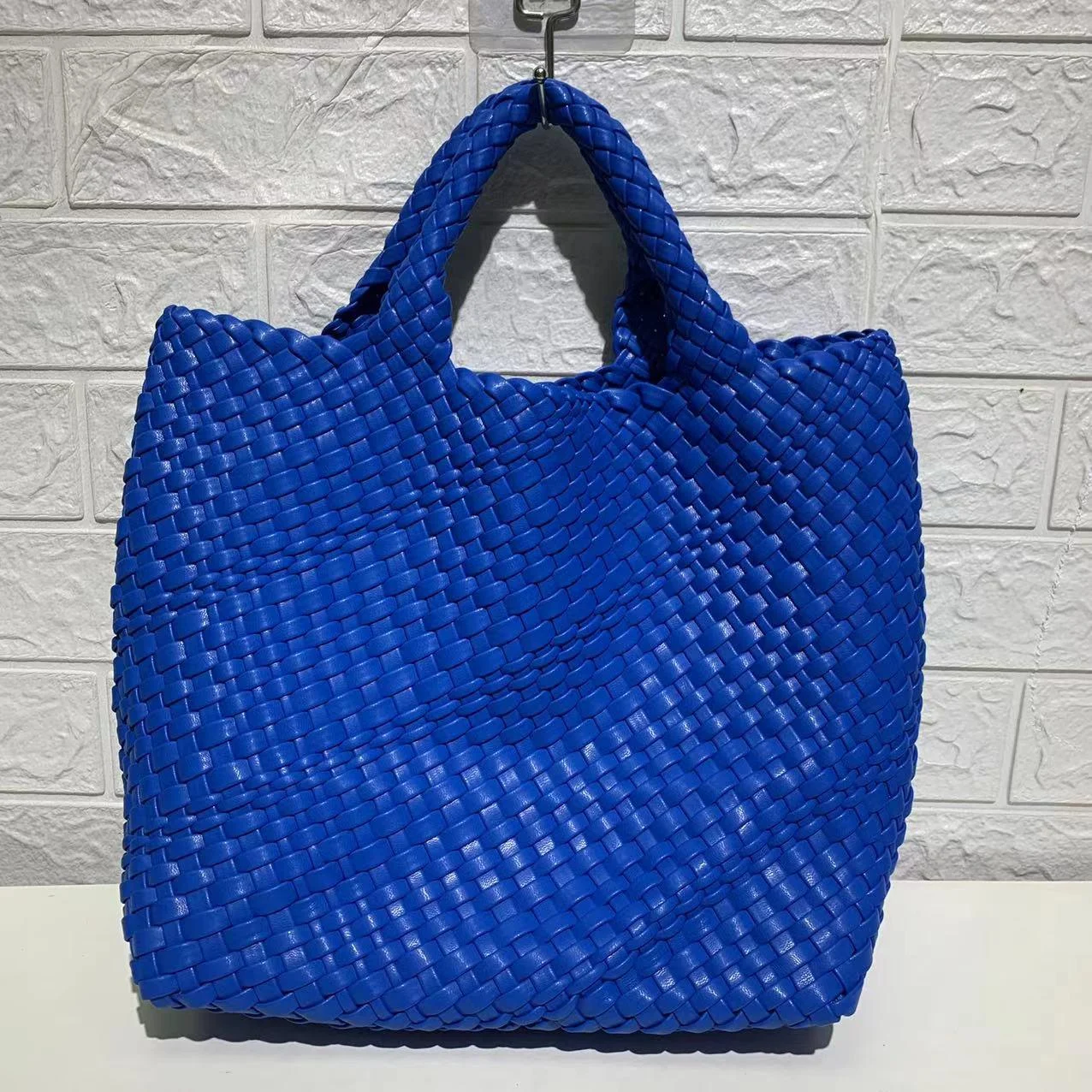 Ibiza Faux Leather Woven Tote - 21 Colors - Glova