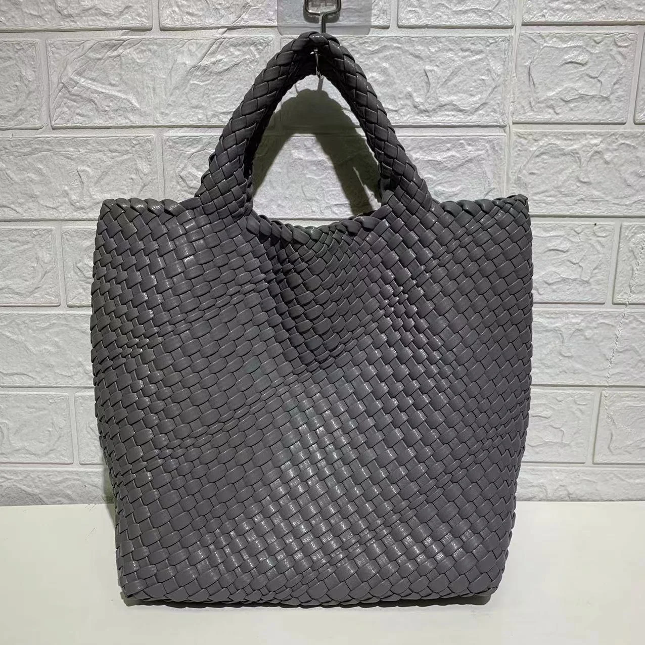 Ibiza Faux Leather Woven Tote - 21 Colors - Glova