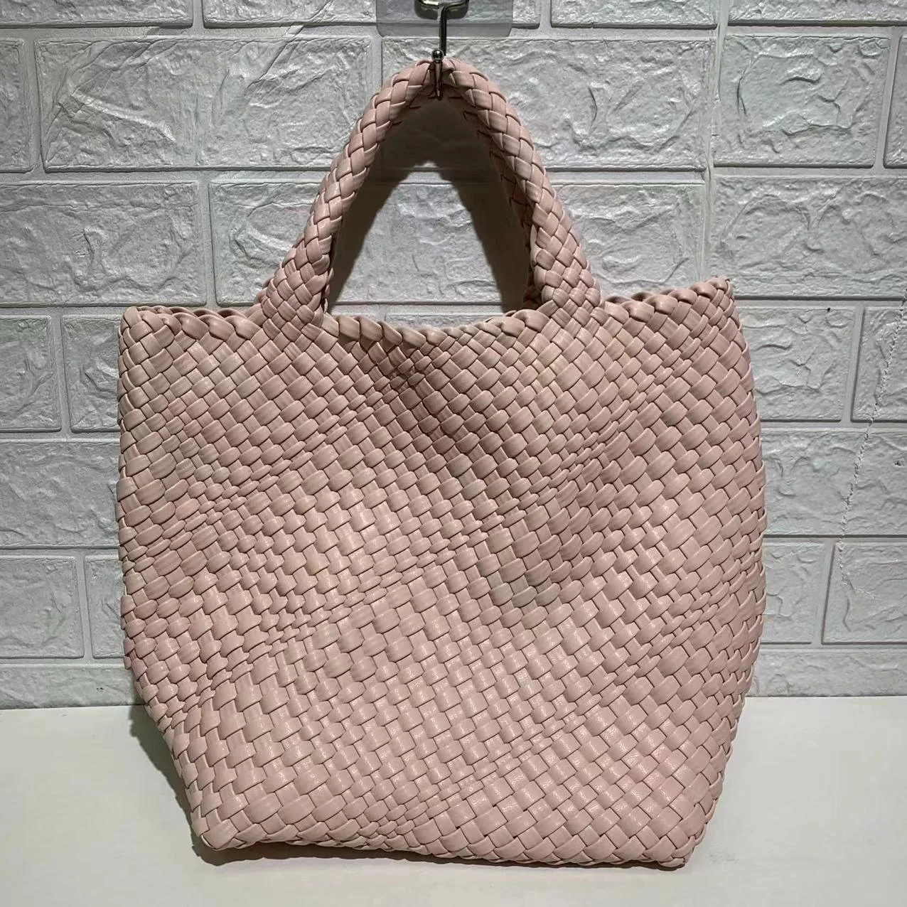 Ibiza Faux Leather Woven Tote - 21 Colors - Glova