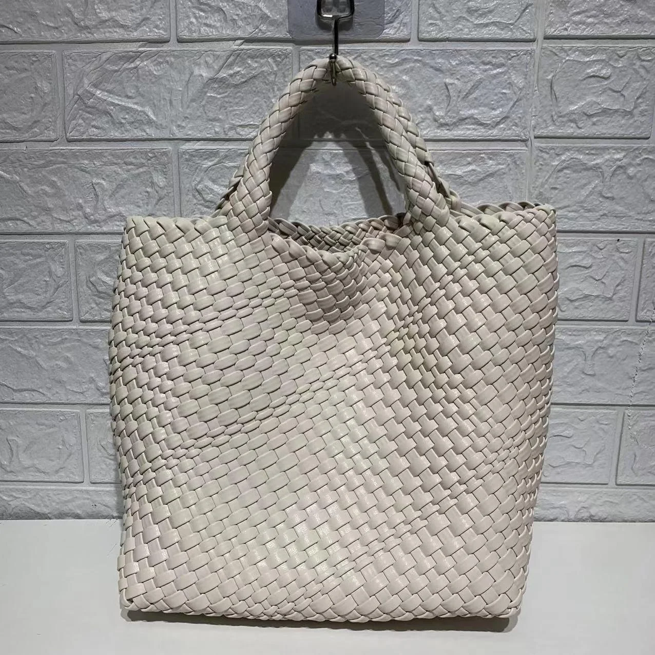 Ibiza Faux Leather Woven Tote - 21 Colors - Glova