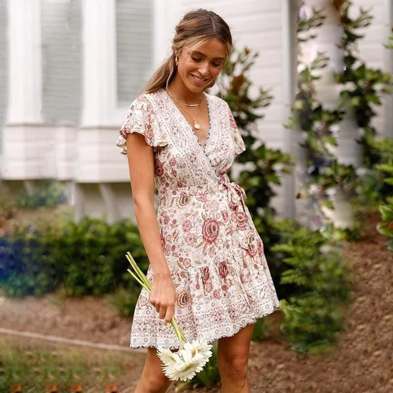 Ida Floral Mini Dress - Glova