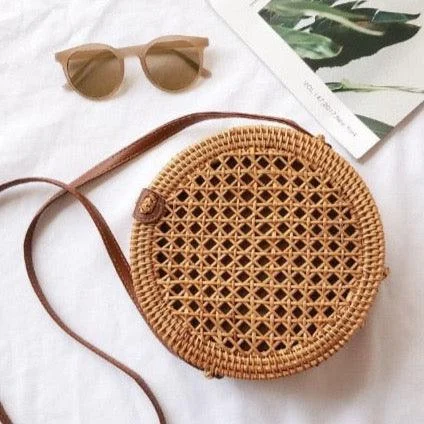 Indah Balinese Pattern Rattan Bag - 10 Patterns - Glova