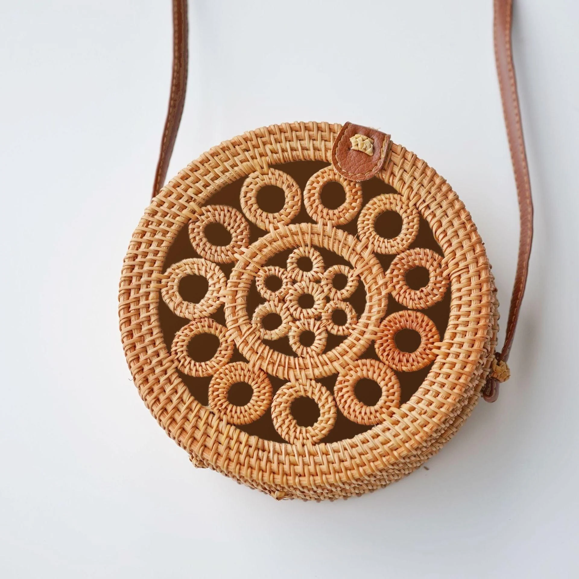 Indah Balinese Pattern Rattan Bag - 10 Patterns - Glova