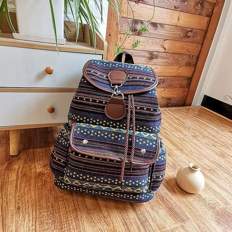 Indigo Canvas Backpack - Glova