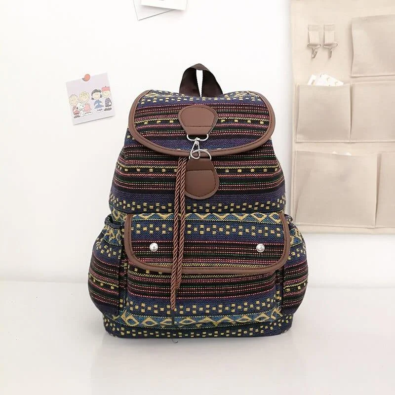 Indigo Canvas Backpack - Glova