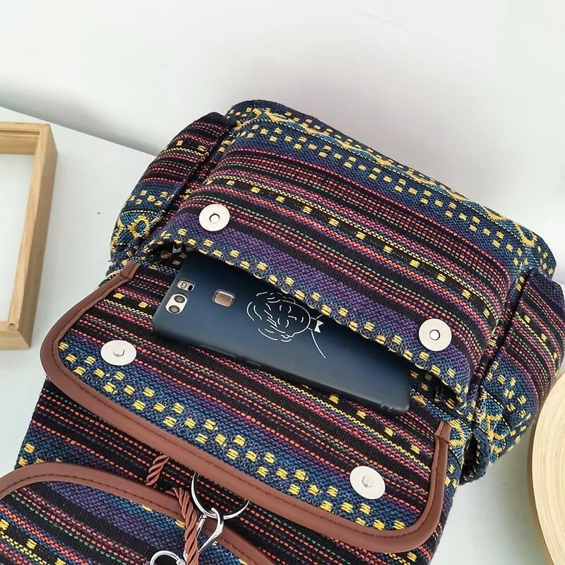 Indigo Canvas Backpack - Glova