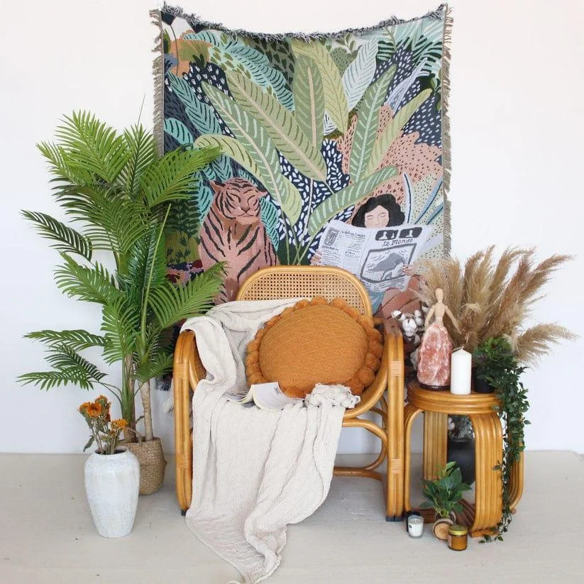 Into the Jungle Throw Blanket - Glova