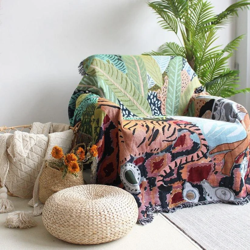 Into the Jungle Throw Blanket - Glova